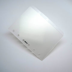 Side Tab Dividers - Glass Plastic - Semi Transparent