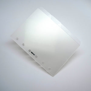 Side Tab Dividers - Glass Plastic - Semi Transparent