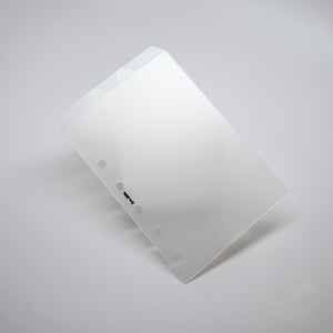 Top Tab Dividers - Glass Plastic - Semi Transparent