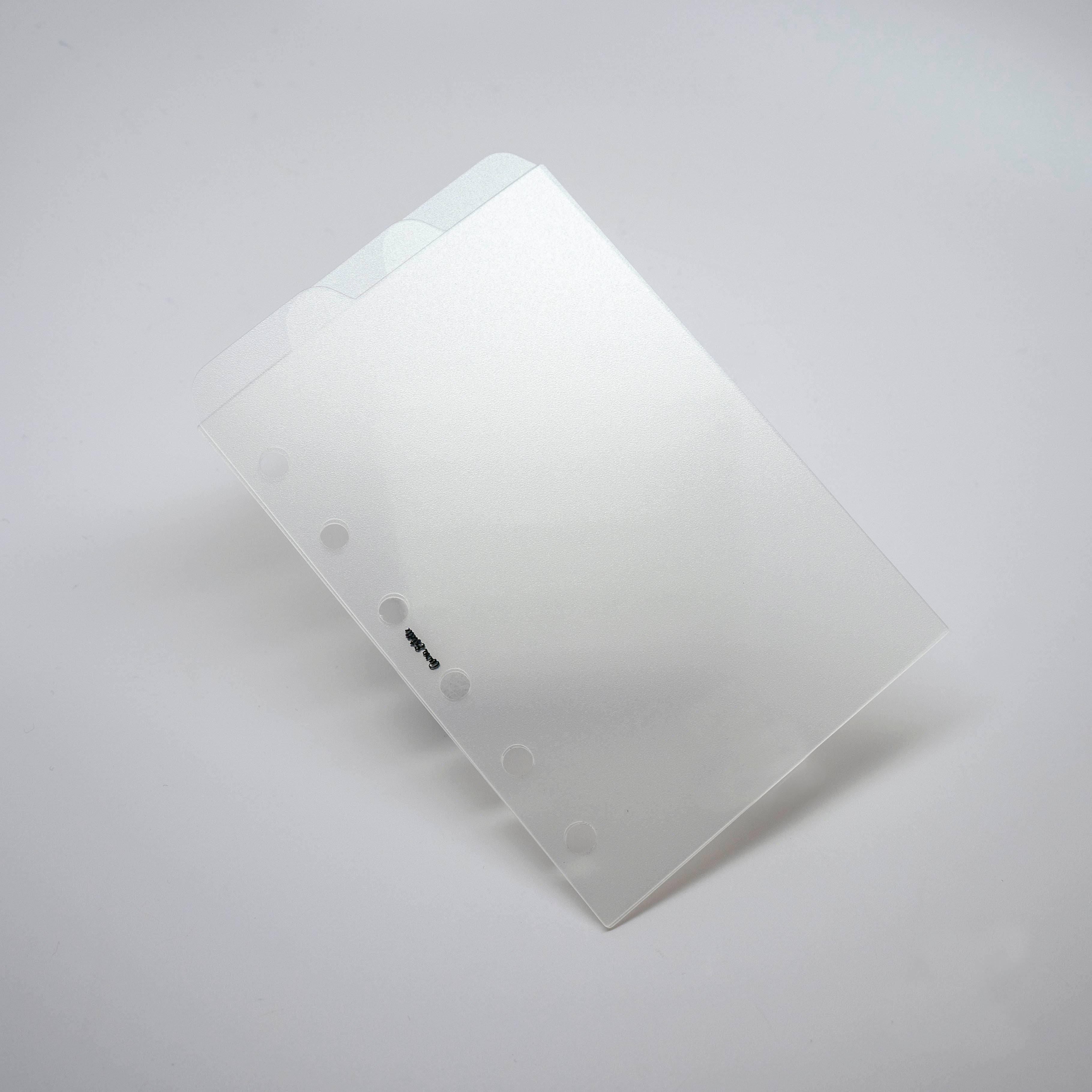 Top Tab Dividers - Glass Plastic - Semi Transparent
