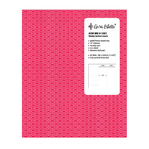 Aura Estelle WEEKLY VERTICAL INSERTS A5W 1001 A5W weekly vertical insert cover product shot