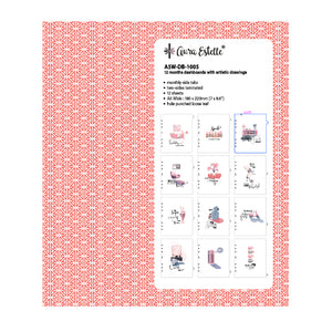 12 Months Dashboards With Arctic Drawings A5W 1005