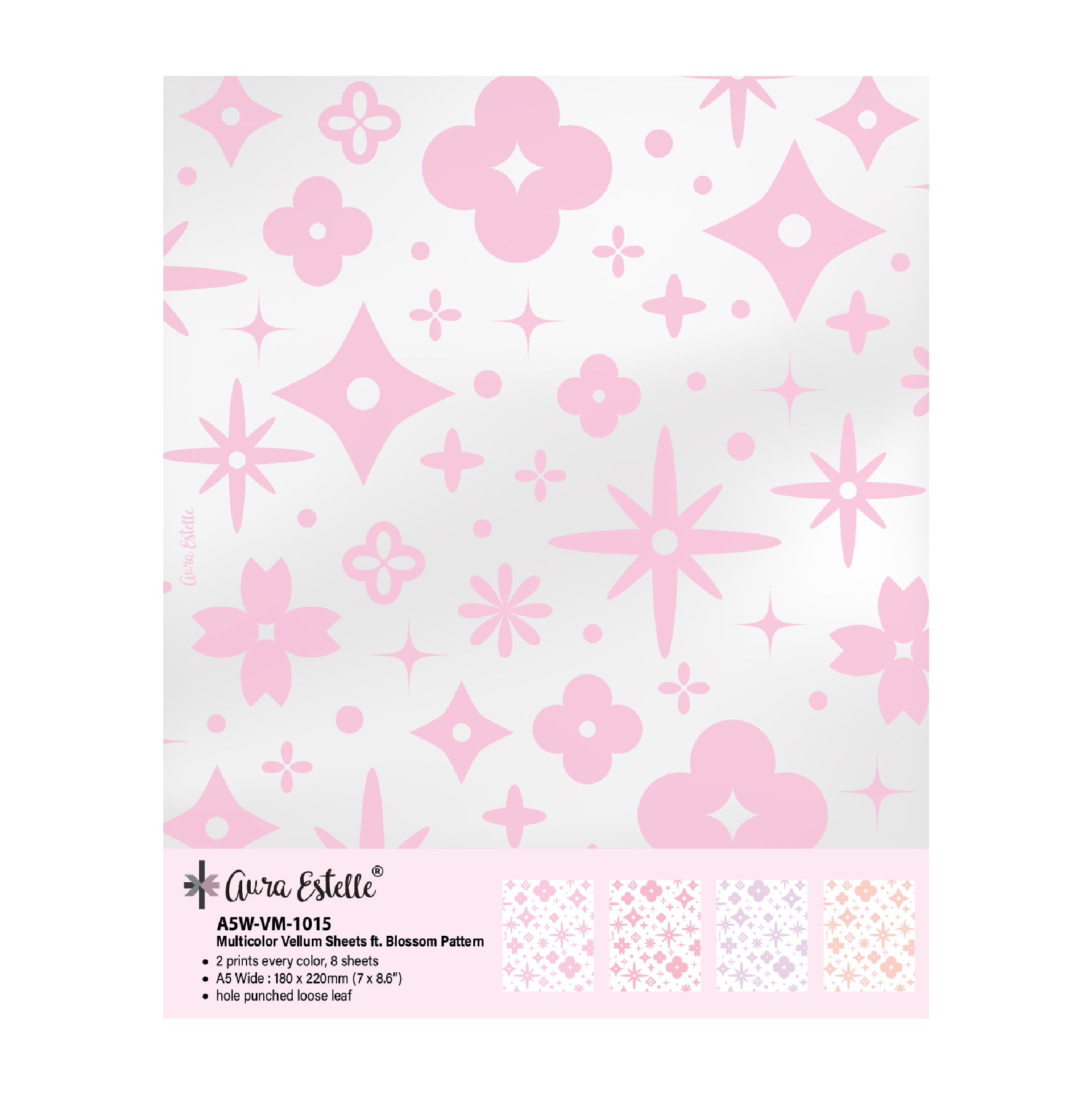 Multicolor Vellum Sheets (A5W) 1015