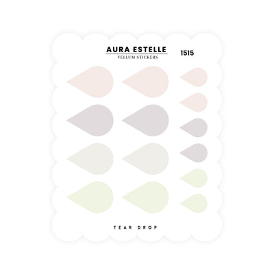 Washi Stickers | Tear Drops