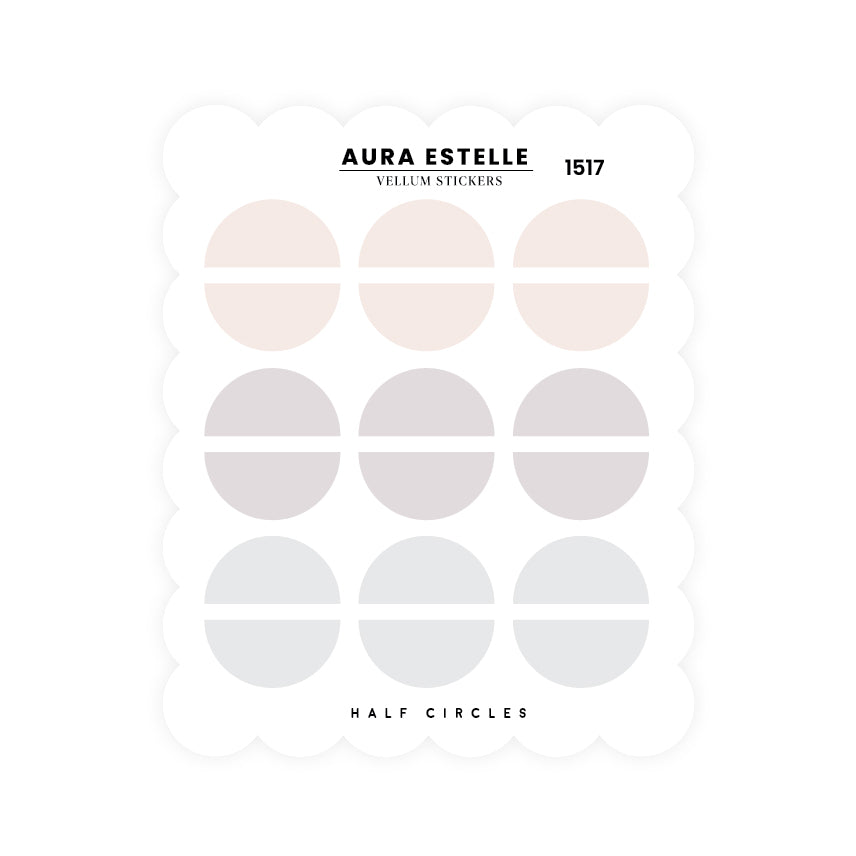 Washi Stickers | Half Circles