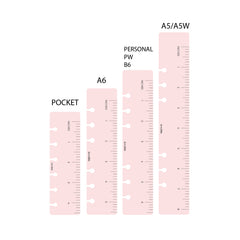 Today Marker/Ruler Pastel Pink Semi-Transparent