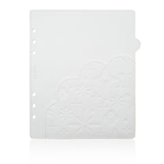Aura Estelle Dashboard/Divider ft. Blossom Pattern A5W Snow Angel white A5W blossom pattern dashboard divider