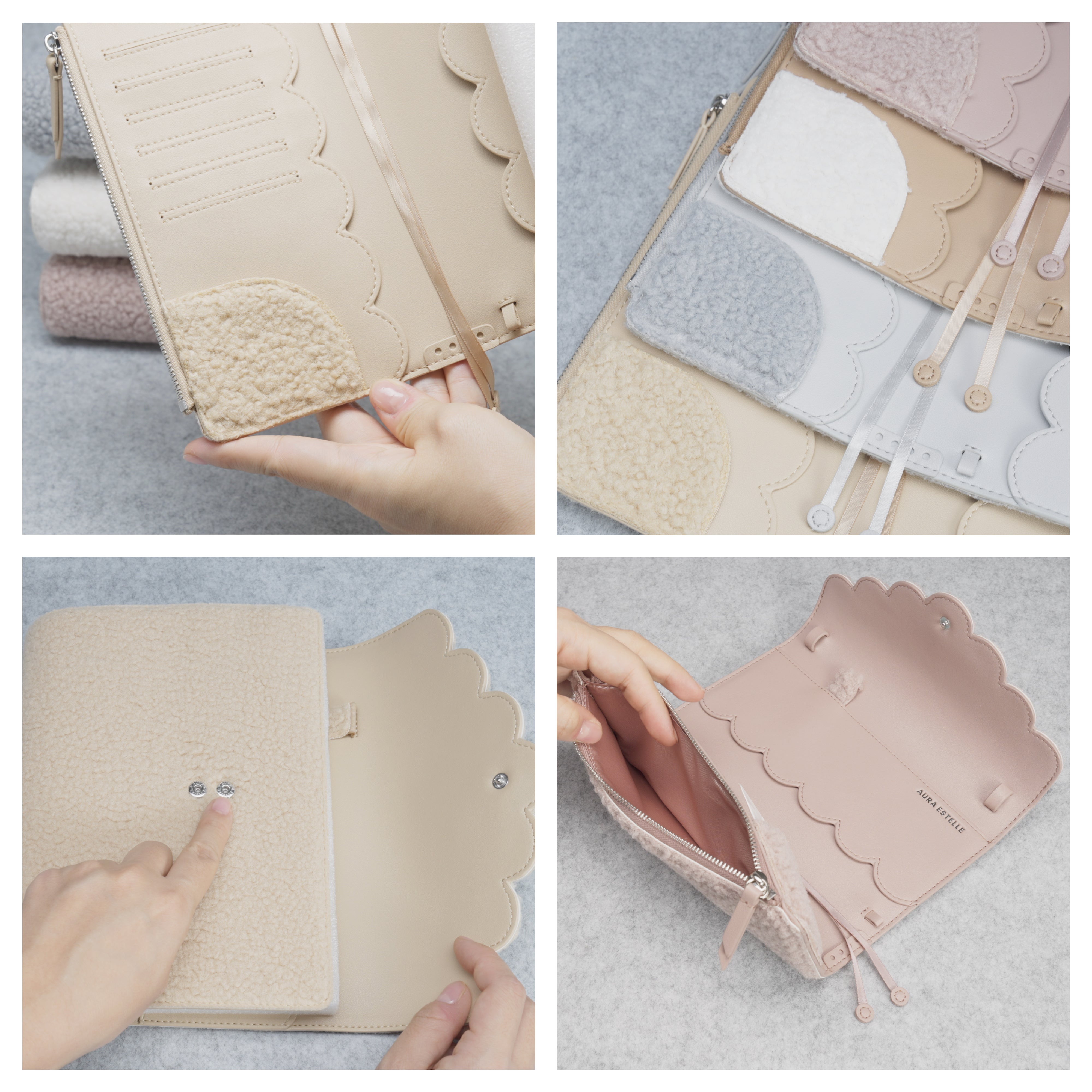 Shearling Planner Cover Weeks - Cream White