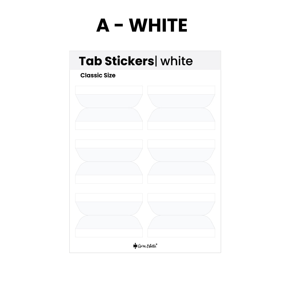 Classic Side/Top Tab Stickers