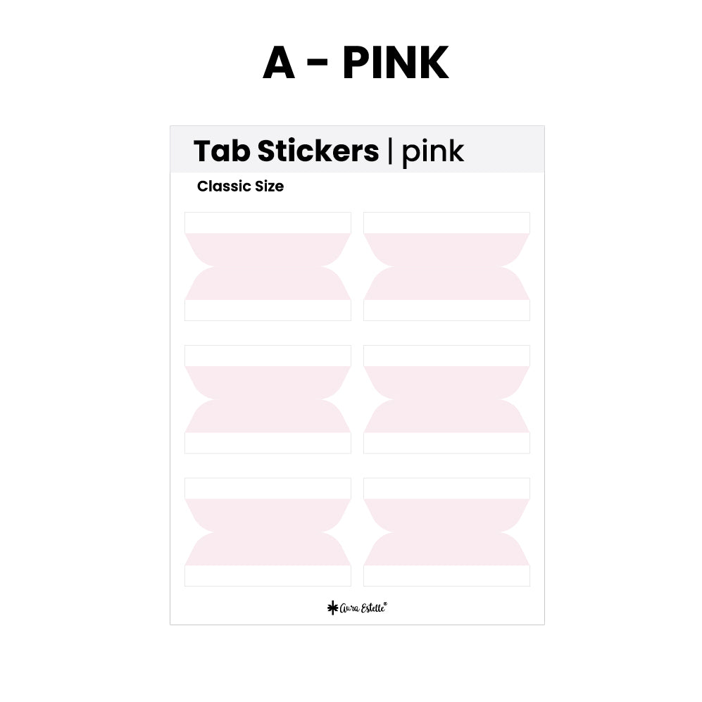 Classic Side/Top Tab Stickers
