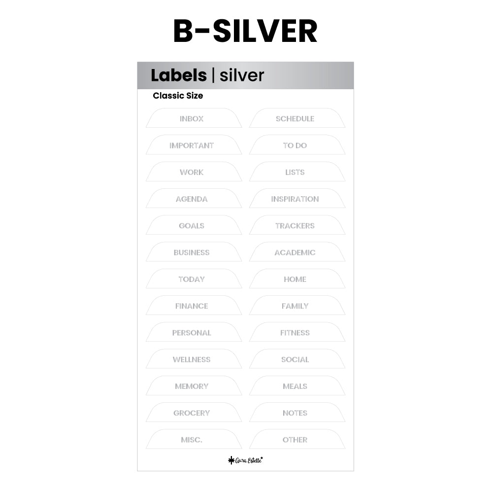 Classic Side/Top Tab Stickers