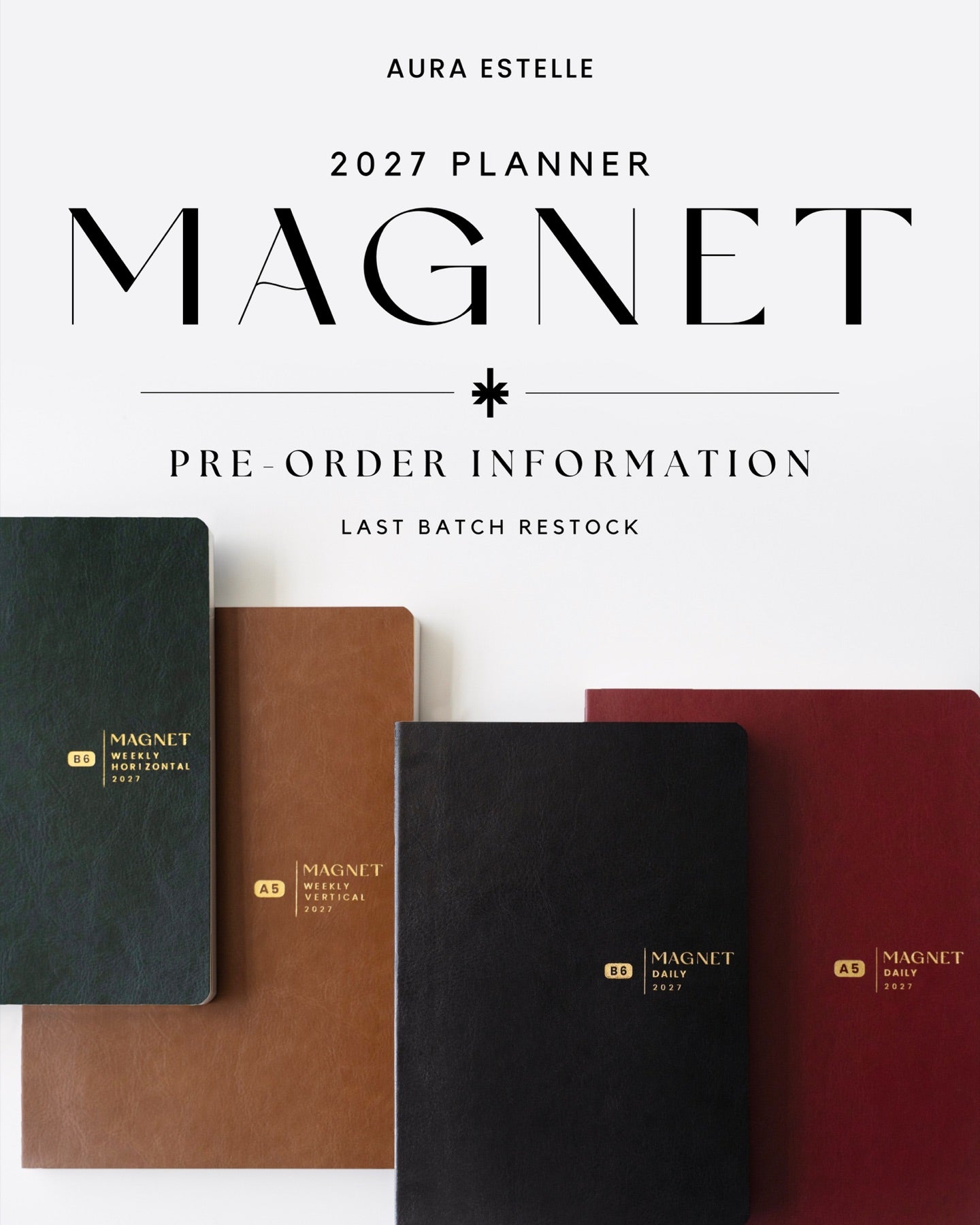 2027 MAGNET planner pre-order information — last batch restock